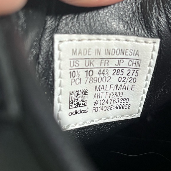 Adidas Men's Superstar Retro Shell Toe Core Black/Off White Sneakers Size 10.5 - Picture 8 of 8